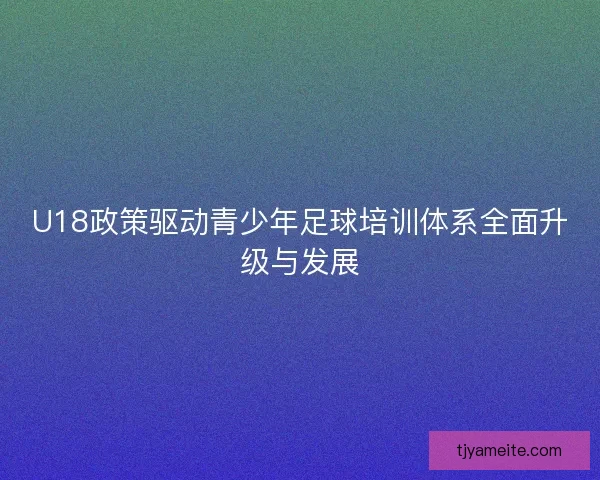 U18政策驱动青少年足球培训体系全面升级与发展